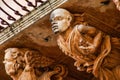 Balconies in Baroque style of Via Nicolaci in Noto, Sicily, Italy Royalty Free Stock Photo