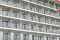 Beautiful Balconies on cruise ship Royalty Free Stock Photo