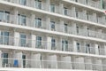 Balconies on cruise ship Royalty Free Stock Photo