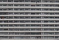 Balconies of grey building