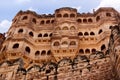 Balconies Mehrangarh fort Jodhpur, Rajasthan india Royalty Free Stock Photo