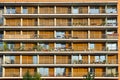 Balconies of a modern building Royalty Free Stock Photo