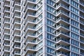 Balconies of modern high rise apartment building Royalty Free Stock Photo