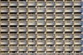 Balconies pattern of a hotel, seamless