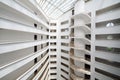 Balconies and spiral staircase inside My Marine Residence complex Royalty Free Stock Photo