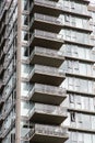 Balconies on Vancouver High Rise Condos Royalty Free Stock Photo