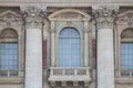 Balcony of the conclave in St. Peter\'s Basilica in the Vatican