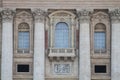 Balcony of the conclave in St. Peter\'s Basilica in the Vatican