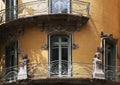 Balcony decorated in the modernist style Royalty Free Stock Photo