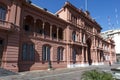 Balcony of Evita Peron - Exterior of Casa Rosada palace in Buenos Aires, Argentina