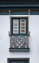 Balcony on facade in Diamantina, Brazil Royalty Free Stock Photo