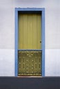 Balcony on facade in Ouro Preto, Brazil Royalty Free Stock Photo