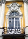 Balcony on the faÃÂ§ade of the building of Freilia. Benois family museum.