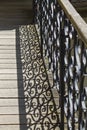 balcony fence shadow Royalty Free Stock Photo