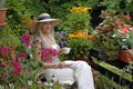 Balcony with flowers Royalty Free Stock Photo