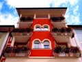 Balcony with flowers Royalty Free Stock Photo