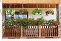 Balcony with flowers