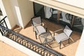 Balcony with Furniture Royalty Free Stock Photo