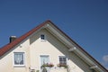 Balcony and gable on house