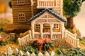 Balcony house in fairytale land Royalty Free Stock Photo