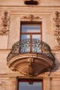 Balcony iron window wall wrought ornate