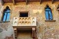 Balcony of Juliet in Juliet Capulet house. Verona. Italy Royalty Free Stock Photo