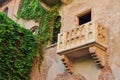 Balcony by Juliet house in Verona, Veneto region, Italy. Royalty Free Stock Photo