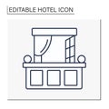 Balcony line icon