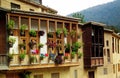 The balcony in Masouleh or Masuleh , Gilan , Iran