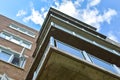 The balcony of the modern condo building Royalty Free Stock Photo