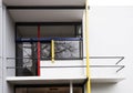 Balcony of Rietveld Schroder House in the Dutch town of Utrecht