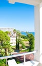 Balcony with sea view Royalty Free Stock Photo