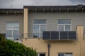 Balcony solar power station eco-friendly to use renewable energy. Royalty Free Stock Photo