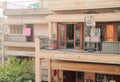 Balcony in some poor district of Delhi