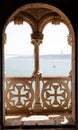 Balcony in Tower of Belem Royalty Free Stock Photo