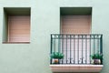 Balcony with two vases in Figueres