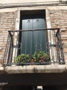 A balcony in Venice - Venetian architecture Royalty Free Stock Photo