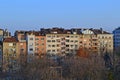 Buildings in the center of Sofia, Bulgaria.