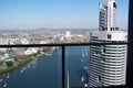 Balcony view over city