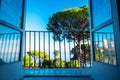 Balcony view on villa Rufolo, Ravello, Amalfi Coast, Italy Royalty Free Stock Photo