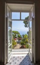 Balcony view from villa Rufolo in Ravello, Italy Royalty Free Stock Photo