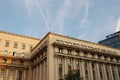 The balcony from which the romanian dictator Nicolae Ceausescu delivered his last speech