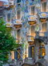 Balconys and Windows of Casa Batllo Royalty Free Stock Photo