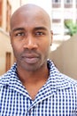 Bald african american man Royalty Free Stock Photo