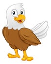 Bald Eagle Bird Cute Cartoon Wildlife Mascot Royalty Free Stock Photo