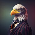 Bald eagle bird fashion shoot Royalty Free Stock Photo