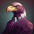 Bald eagle bird portrait fashion shoot Royalty Free Stock Photo