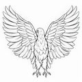 Eagle Wings Coloring Page - Symbolic Illustration For Kids