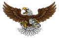 Bald Eagle Hawk Gamer Video Game Controller Mascot Royalty Free Stock Photo