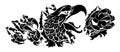 Bald Eagle Hawk Ripping Soccer Football Mascot Royalty Free Stock Photo